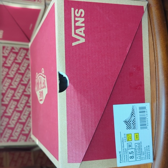 NEW Vans Filmore Hi Checkerboard Black/ Marshmallow- Multi Sizes - Picture 15 of 16